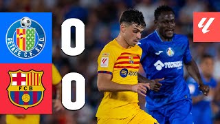 GETAFE 00 BARÇA  LALIGA 202324 MD1 [upl. by Elspet]