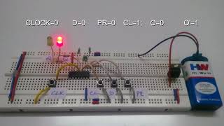 D Flip flop Circuit Truth Table amp Working [upl. by Letnom]