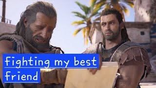 fighting my best mate barnabus☠️🥶🙂AC odyssey [upl. by Danielson10]