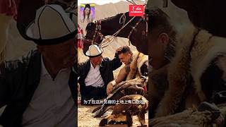 The 193 m giant Serb presents the Aheqi tradition and Kyrgyz falcon culture fyp fypシ゚viral [upl. by Eidissac54]