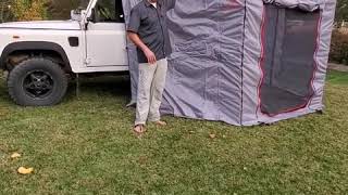 Overland Pros 270 Degree Waptor 2000 Awning Wall Set [upl. by Loredo728]