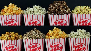 8 ways flavored popcorn 8 delicious and easy recipeshomemade popcorn [upl. by Laroy320]