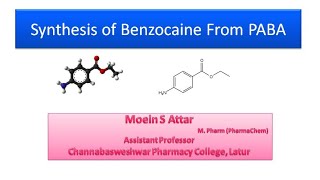 Synthesis of Benzocaine From PABA [upl. by Rochell]