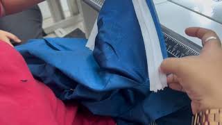 Flared skirt making with pattern and stitching [upl. by Arrat]