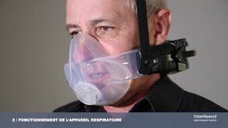 CleanSpace  Masque respiratoire à ventilation assistée  Fonctionnement de lappareil respiratoire [upl. by Araccot]