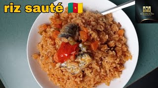 riz sauté Cameroun 🇨🇲 cuisine tutorial [upl. by Gensmer937]