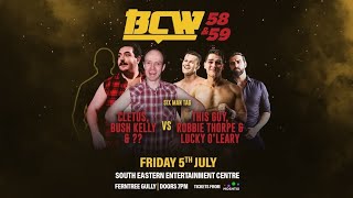 Bush Kelly Cletus Blood amp KrackerJak vs This Guy Rocco Robbie Thorpe amp Lucky OLeary  BCW 58 [upl. by Ibson]