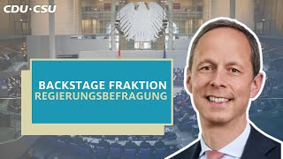 Backstage Fraktion  Regierungsbefragung [upl. by Notle]