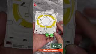 FRB4C 4 Port Indoor Fiber Optic Outlet Box For DIN 35mm [upl. by Mongeau]