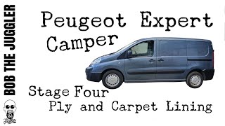 Peugeot Expert Van Conversion  4 Ply and Carpet Lining [upl. by Airbmac445]