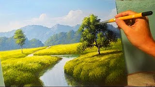 Acrylic Landscape Painting Lesson  The River by JM Lisondra [upl. by Genvieve]