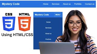 How to Create a Navigation bar using Html and CSS  Website Header Design Using HTML and CSS [upl. by Schulz689]