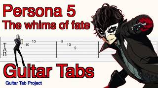 Persona 5 The Whims of Fate Guitar Tutorial Tabs [upl. by Primrose]