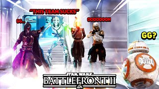 Star Wars Battlefront 2 SALTY Players amp Funny Moments in Heroes VS Villains Battlefront 2 [upl. by Lehet]