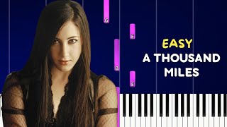 A Thousand Miles  Vanessa Carlton   EASY piano tuto [upl. by Atiugal]