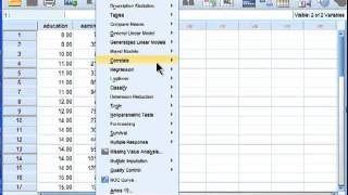 Linear Regression  SPSS part 1 [upl. by Ahsoet]