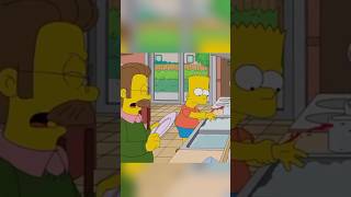 Ned Flanders Becomes Bart’s Father simpsons funny shorts [upl. by Matronna599]