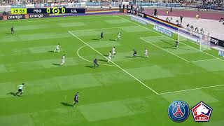 PSG vs Lille Résumé et Buts  Ligue 1 20232024  PES 21 [upl. by Ailesor]