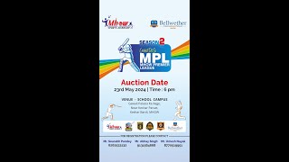 AUCTIONS NIGHT MPL MHOW PREMIER LEAGUE SEASON 2 AT BELLWEATHER INTERNATIONAL SCHOOL MHOW tgslive [upl. by Retsila328]