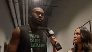 Exclusive Interview Jaylen Brown ready for the challenge vs Dallas Mavericks in NBA Finals [upl. by Naivaf]