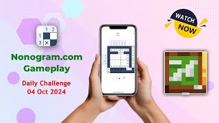 Nonogramcom Logic Puzzle Game  Daily Challenge 04 Oct 2024 gameplay blackboard [upl. by Elburt]