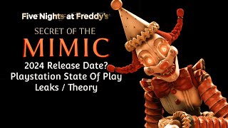 FNAF Secret Of The Mimic  Playstation State Of Play September Leak [upl. by Waligore619]