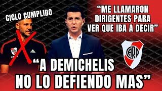 H CASTILLO quotCICLO CUMPLIDO HINCHAS JUGADORES Y MITAD DE LOS DIRIGENTES NO QUIEREN A DEMICHELISquot [upl. by Aroz]