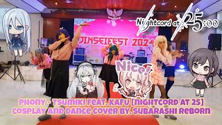 Phony  Tsumiki feat KAFU  Nightcord at 25  cosplay and Dance Cover By Subarashi Reborn [upl. by Eentrok794]