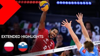 POLAND vs SLOVENIA I Extended Match Highlights I SemiFinals CEV EuroVolley 2023 [upl. by Nnylarat367]