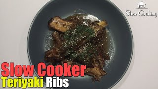 Slow Cooker Teriyaki Ribs [upl. by Amando764]