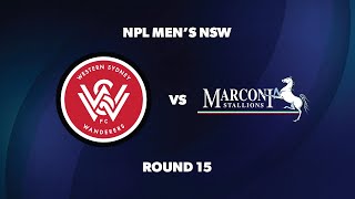 NPL Men’s NSW Round 15 Western Sydney Wanderers FC v Marconi Stallions FC [upl. by Ayekan]