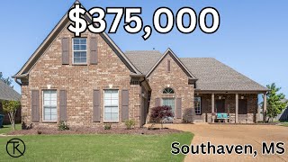 Inside a 375000 Home in Southaven MS with a LAKE VIEW  Desoto Central Schools [upl. by Bearce]