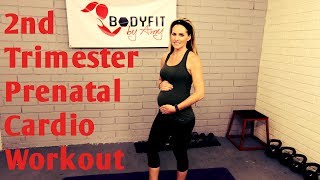 20 Minute 2nd Trimester Prenatal Cardio Workout but good for ALL Trimesters of Pregnancy [upl. by Tandi]