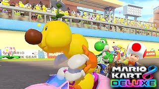 Mario Kart 8 Deluxe Wiggler Gameplay Golden Dash Cup DLC Wave 1 [upl. by Enirehtacyram]