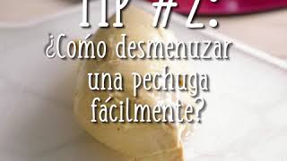 ¿Cómo desmenuzar una pechuga fácilmente Tips de Cocina [upl. by Eegnat]