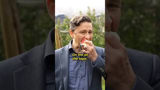 Pierre Poilievre eats an apple while GRILLING a journalist  October 14 2023 [upl. by Korwun]