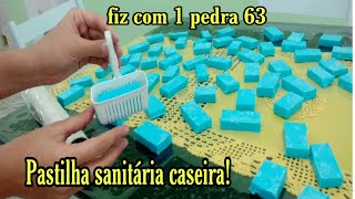 PEDRA SANITÁRIA CASEIRA DURA MUITO FICA PRONTA RÁPIDO NAO DISSOLVE SUPER ECONÔMICA [upl. by Kirk]