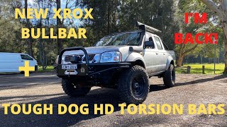 XROX Bullbar  Tough Dog HD Torsions Bars ZD30 D22 Navara [upl. by Lessard]