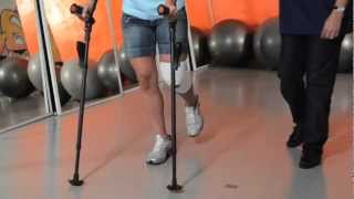 ERGOBAUM Three Point Crutch Gait [upl. by Yesdnil941]