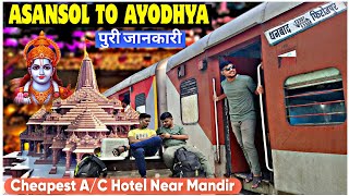 Asansol To Ayodhya Dham  Ayodhya Cheapest AC Hotel Near Ayodhya Ram Mandir  Ayodhya Tour Vlog [upl. by Oster715]