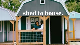 tiny shed to house conversion the journey to debt free [upl. by Otrevogir324]