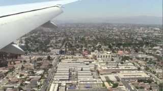 NZ2  Air NZ 777300ER  Auckland to Los Angeles with fantastic views of LA [upl. by Ahsinad]