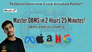 DBMS Crash Course Master Database Concepts in 2 Hours 25 Minutes [upl. by Intosh]