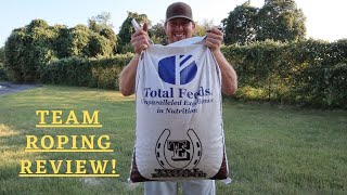 Why We Feed TOTAL EQUINE to our TEAM ROPING HORSES  Team Roping Review [upl. by Ahsyen44]