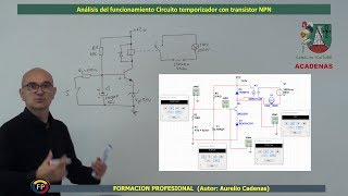 Como funciona circuito temporizador con Transistor NPN Clase 44 curso electronica [upl. by Aehsan]