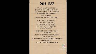 one day [upl. by Anaicilef]