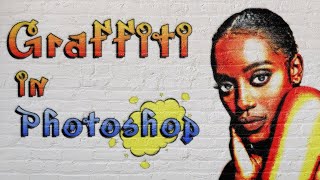 Turn your photos and text into Graffiti art in Adobe Photoshop [upl. by Ailahtan840]