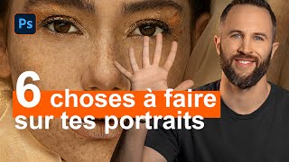 6 ÉTAPES POUR SUBLIMER UN PORTRAIT PHOTOavec Photoshop [upl. by Ahsaya527]