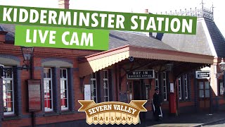 LIVE CAM  Kidderminster Station Concourse Camera on the Severn Valley Railway [upl. by Yelrak]