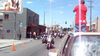 Hells Angels funeral procession for Deakon Proudfoot [upl. by Trev685]